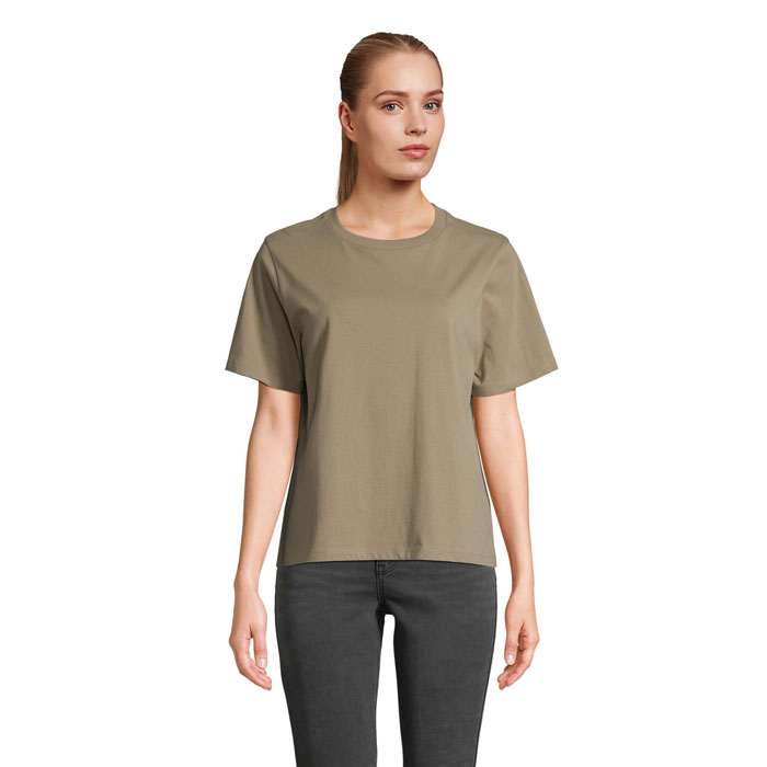 T-shirt femme personnalisable coton bio 150 g/m² Legend Kaki 1
